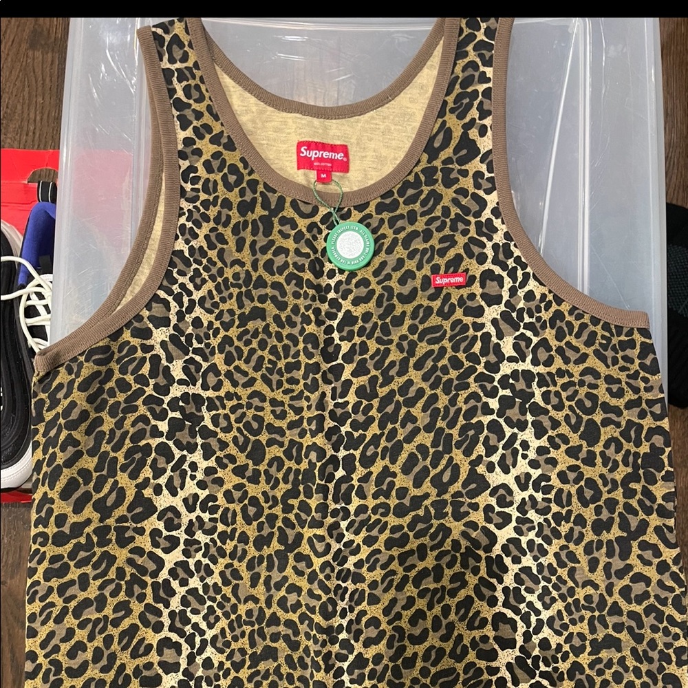 Supreme leopard tank top RARE